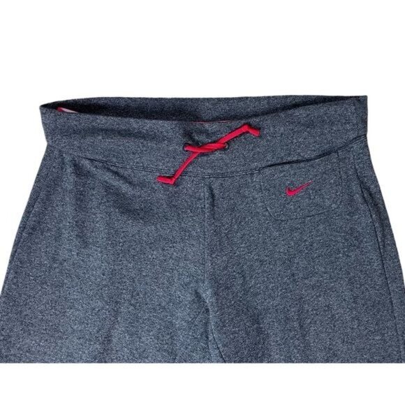 Nike Crop Joggers Women's Gray/Pink Y2K Retro Just Do It Flip Waist Sweatpants - Picture 4 of 10
